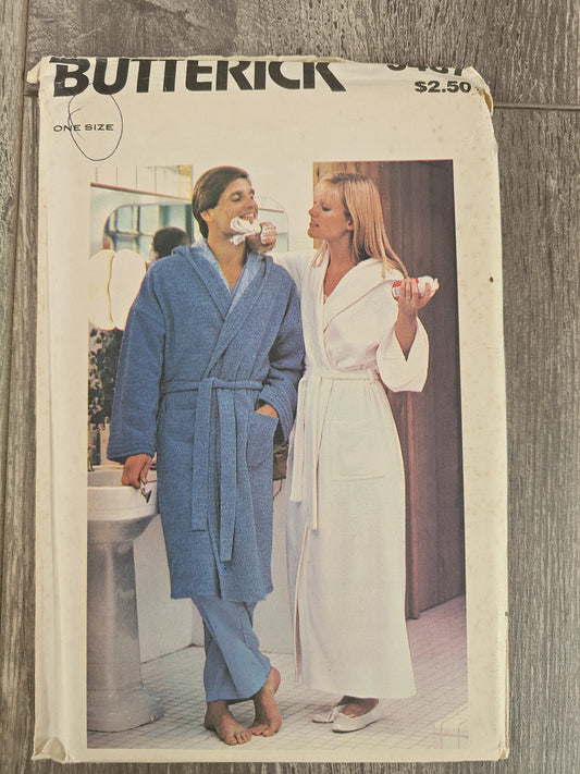 Butterick 3487 Unisex Robe Pattern