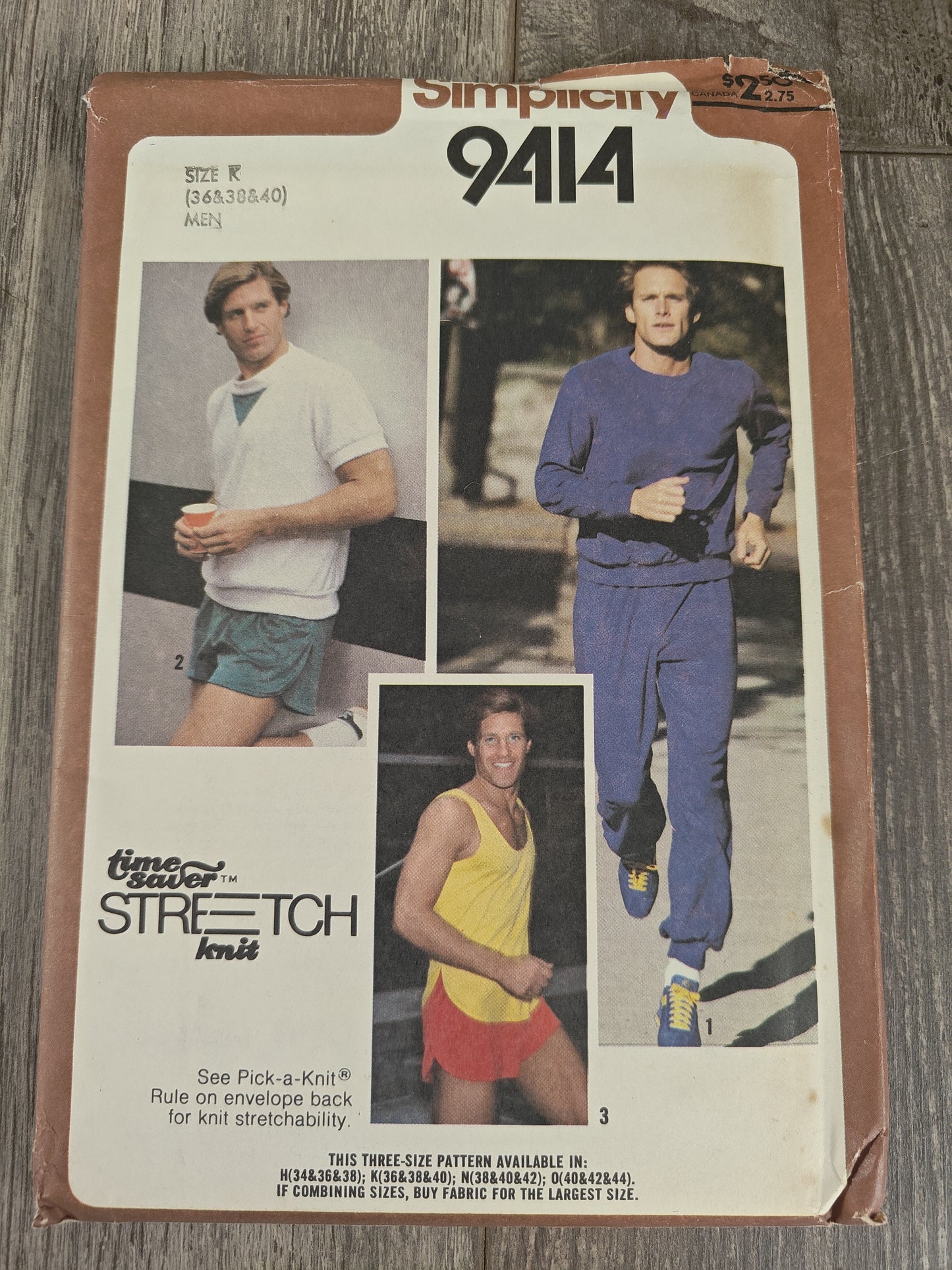 Simplicity 9414 Pullover Top Tanktop Sweatpants and Shorts