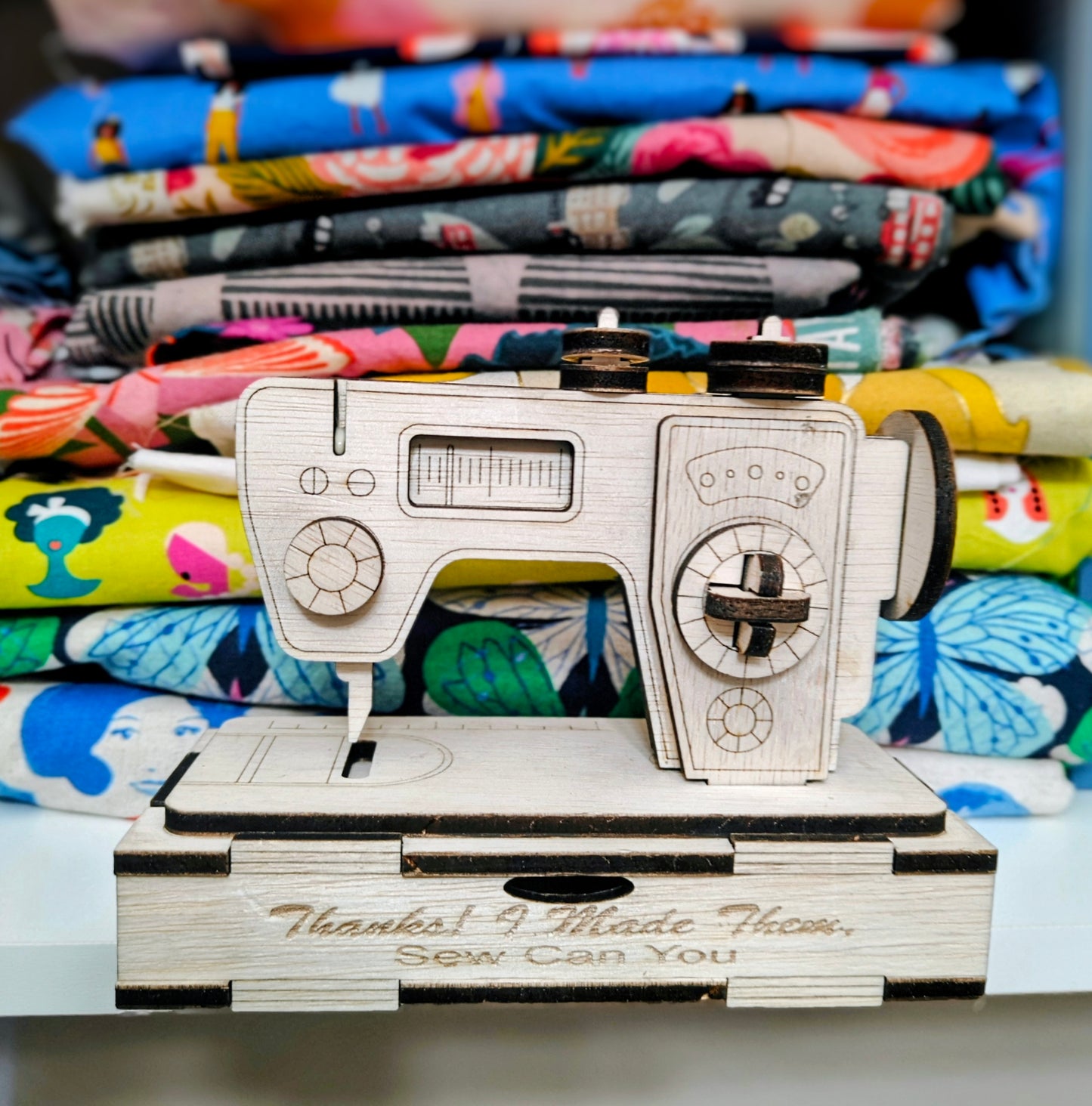 Wooden 3D Sewing Machine Kit