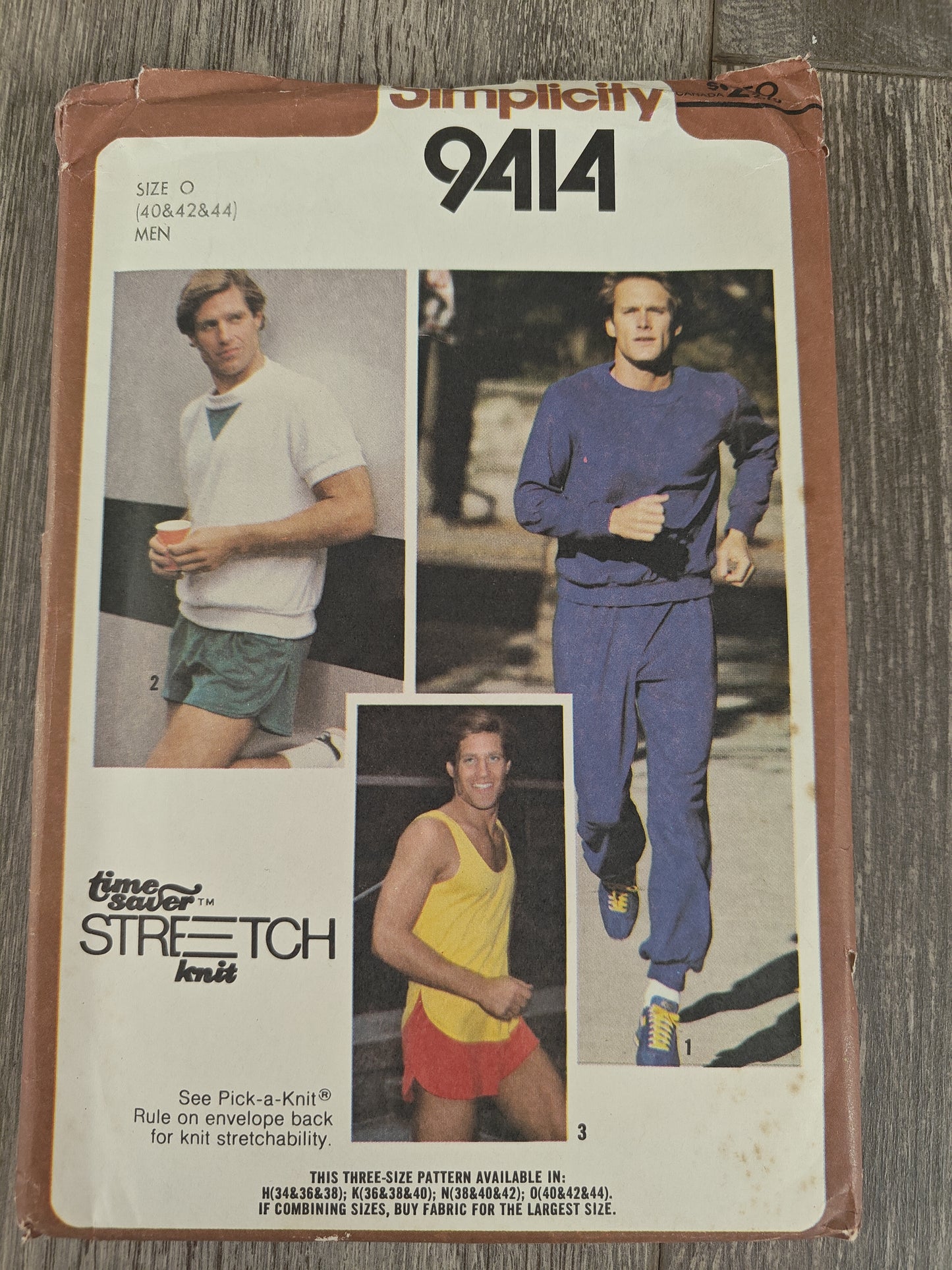 Simplicity 9414 Pullover Top Tanktop Sweatpants and Shorts