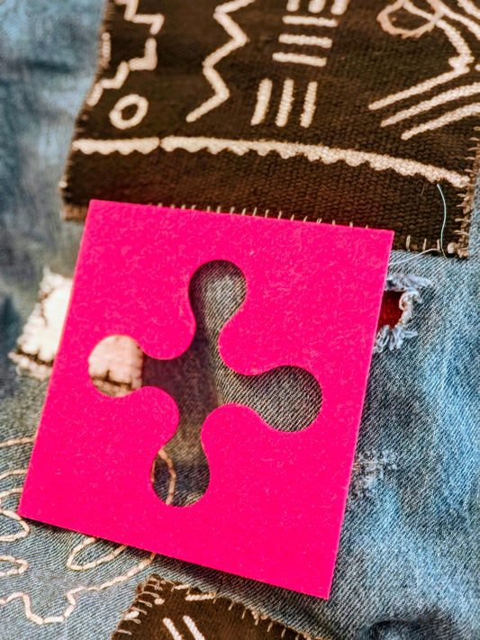 Andinkra Stencils for Embellishment and Visible Mending