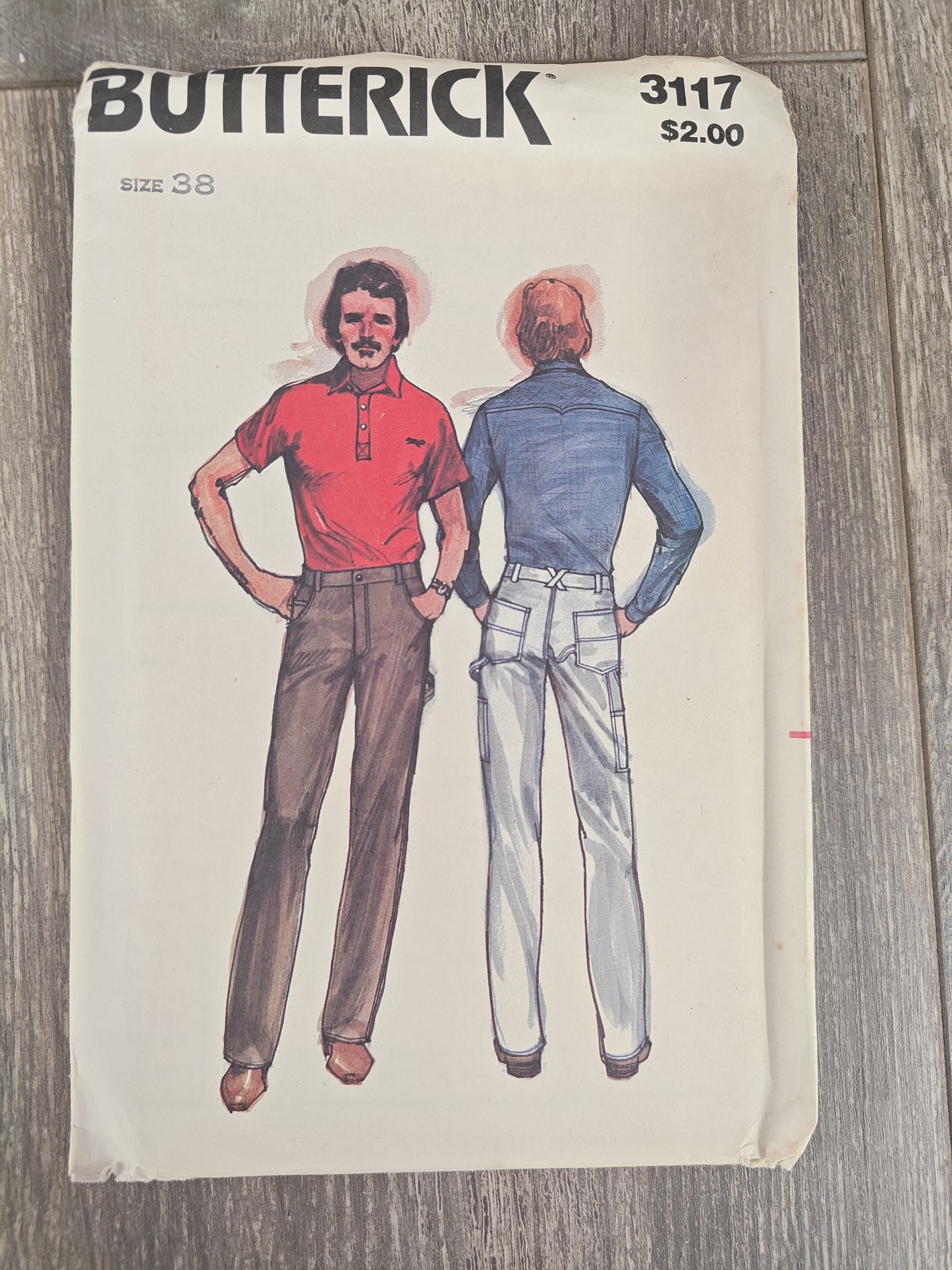 Butterick 3117 size 38 Men's Pattern