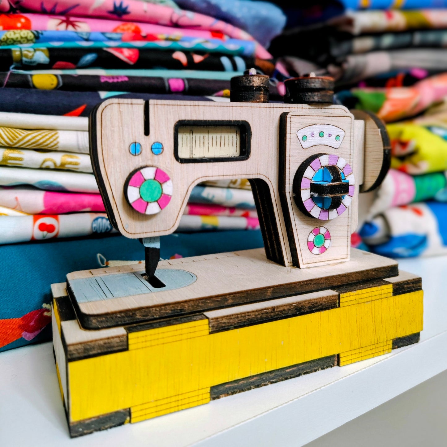 Wooden 3D Sewing Machine Kit