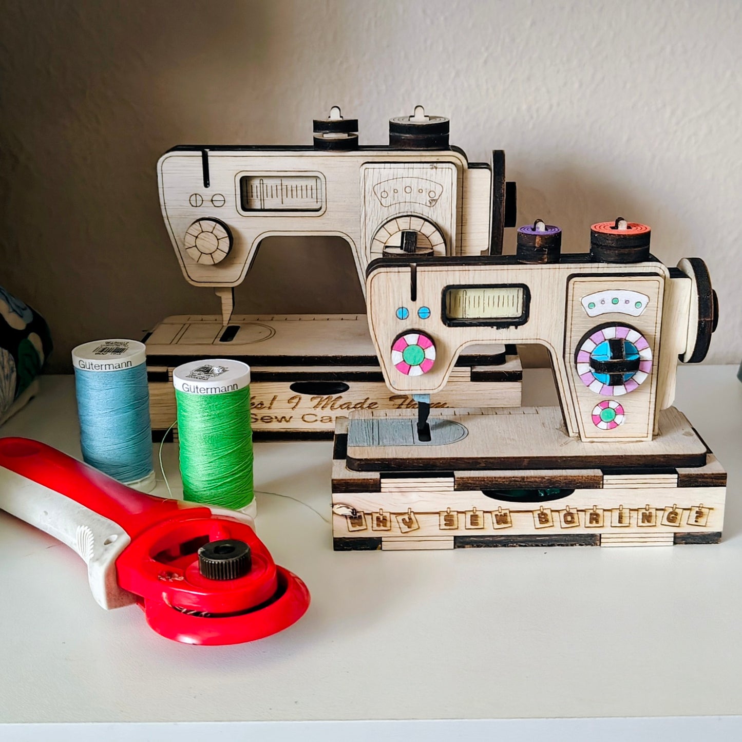 Wooden 3D Sewing Machine Kit