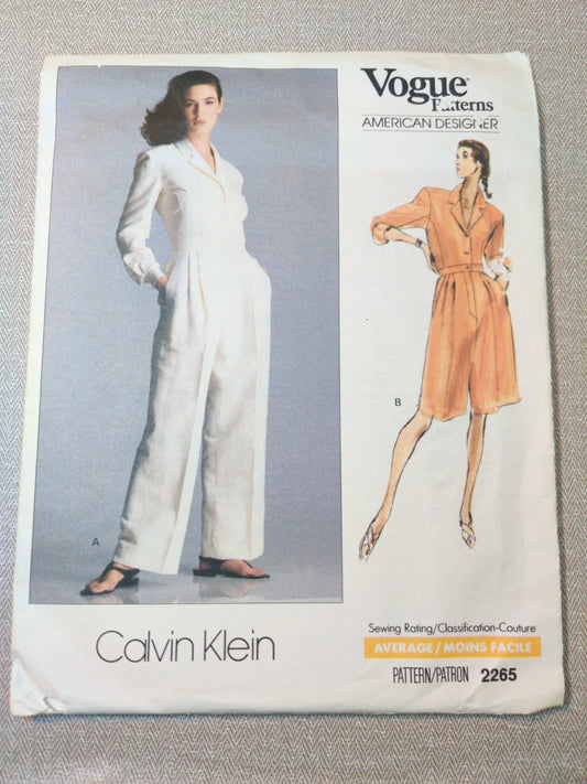 Vogue 2265 Size 12-14-16 Calvin Klein