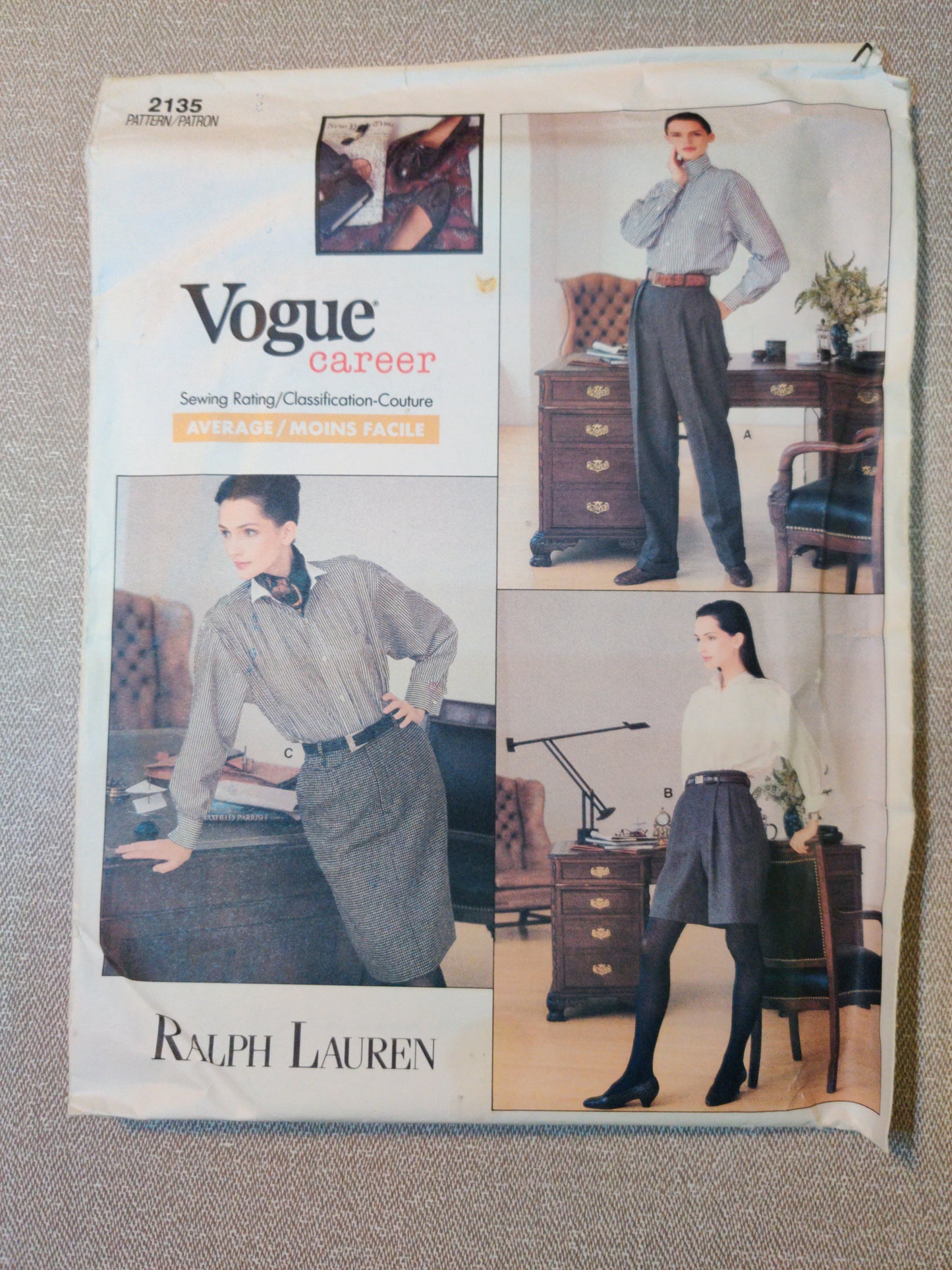 Vogue 2135 Ralph Lauren size 12-14-16