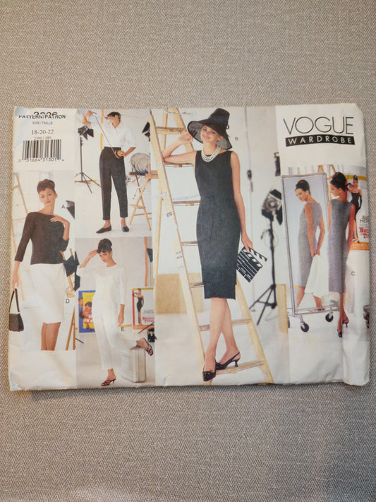 Vogue 2396 size 18-20-22 Audrey Hepburn inspired wardrobe
