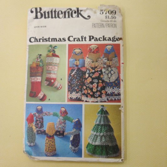 Butterick Christmas Craft Package