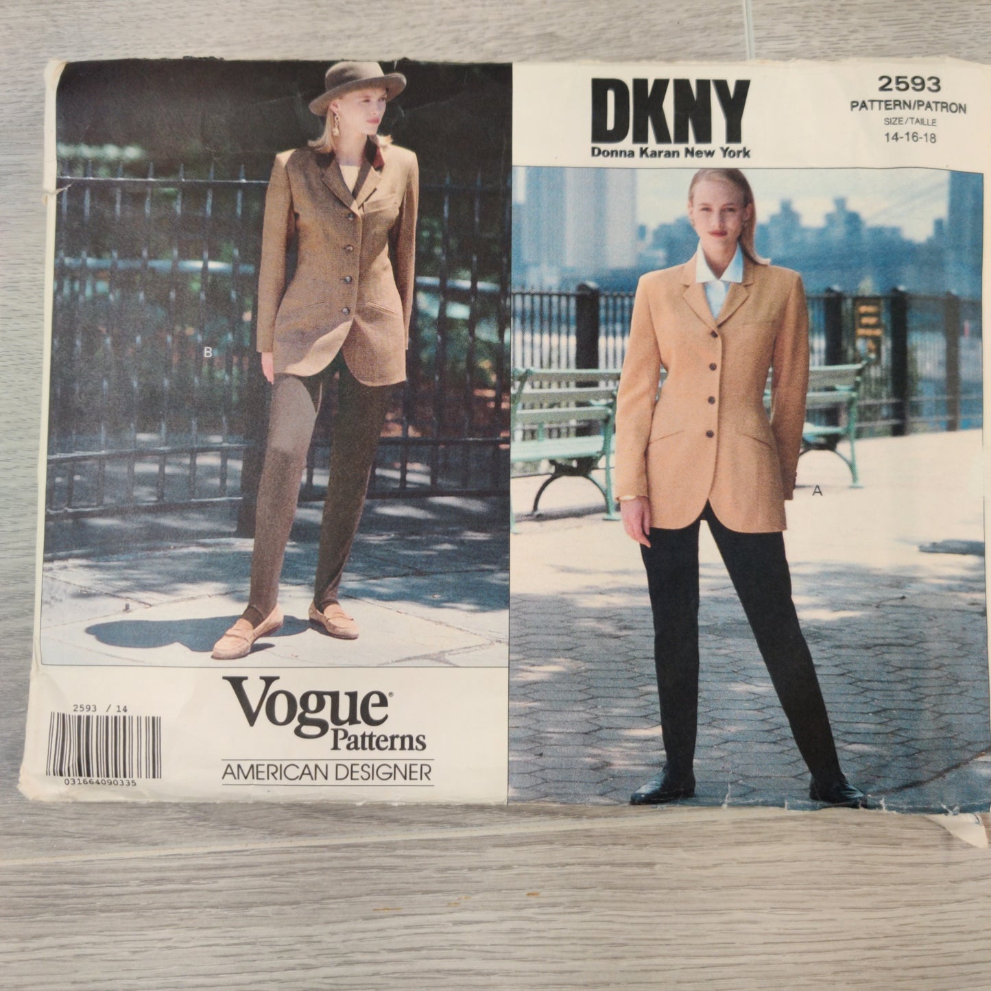 Vogue 2593 Size 14-16-18 DKNY
