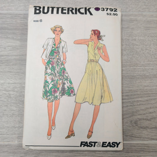 Butterick 3792 Size 6