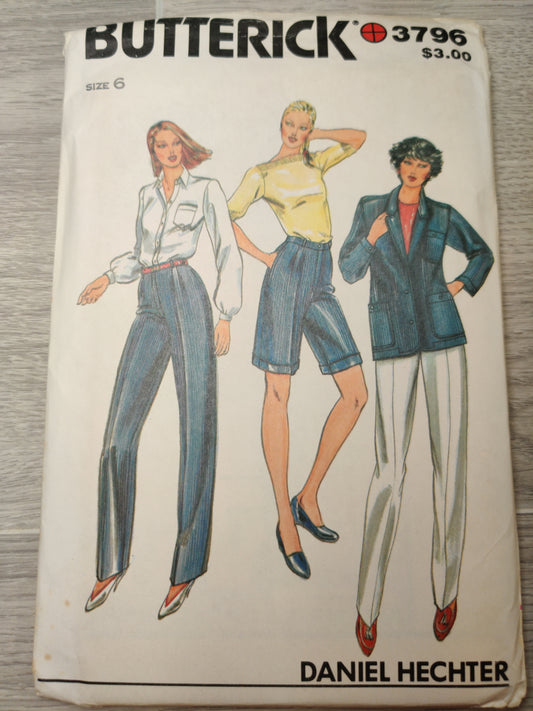 Butterick 3796 Size 6