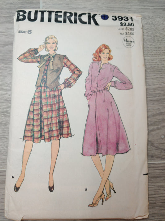 Butterick 3931 Size 6