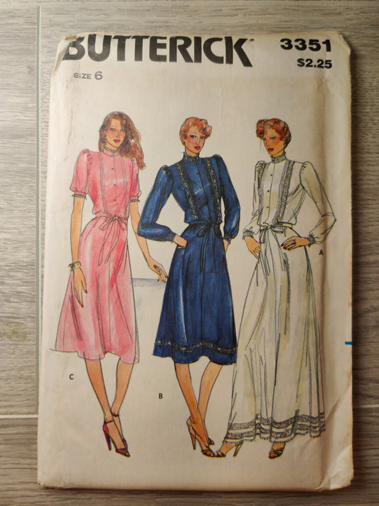 Butterick 3351 Size 6