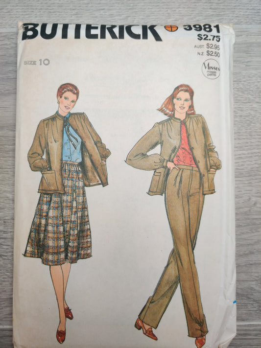 Butterick 3981 Size 10