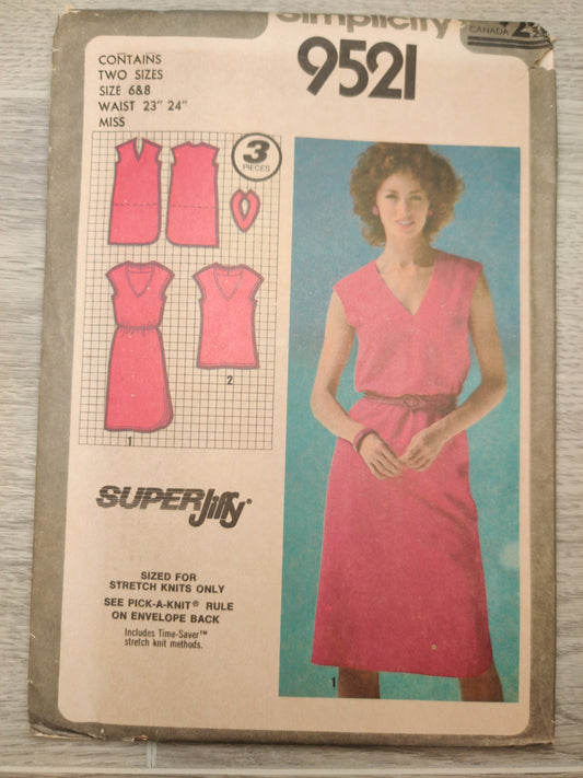 Simplicity 9521 Size 6&8
