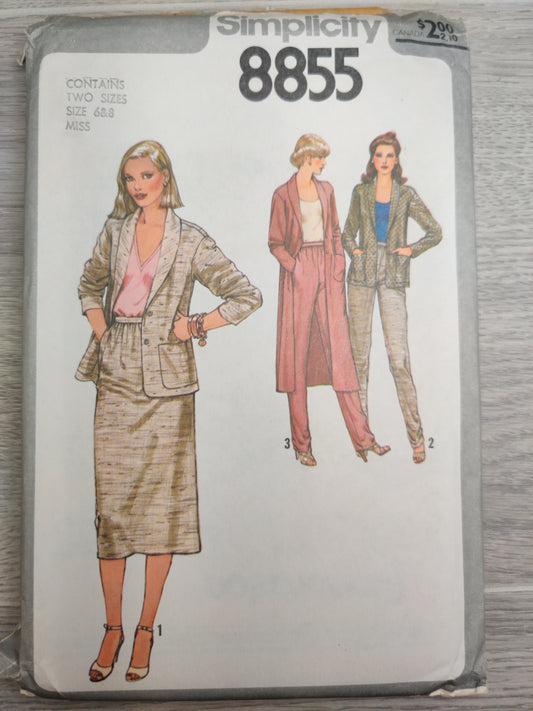 Simplicity 8855 Size 6&8