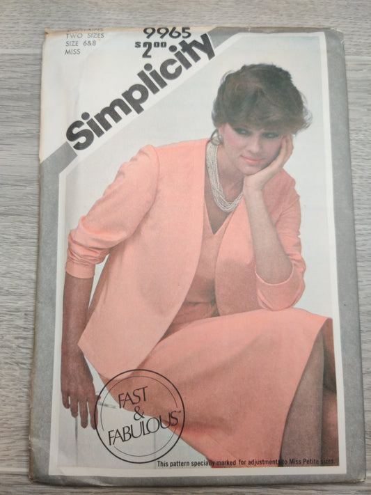 Simplicity 9965 Size 6&8