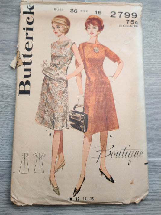 Butterick 2799 Size 16 Bust 36