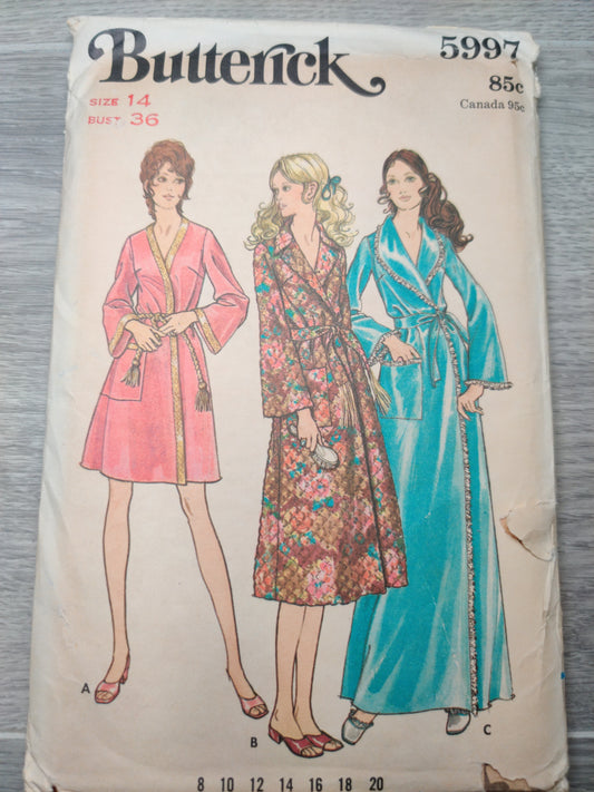 Butterick 5997 Size 14 Bust 36