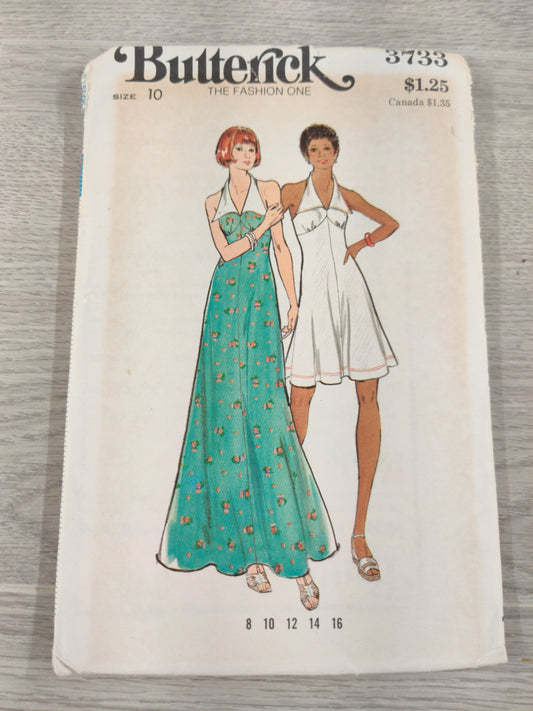 Butterick 3733 Size 10 Bust 32.5