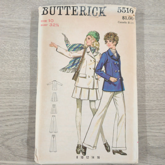 Butterick 5516 Size 10 Bust 32.5