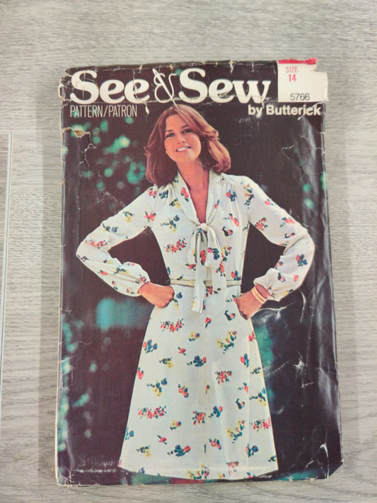 Butterick 5766 Size 14 Bust 36