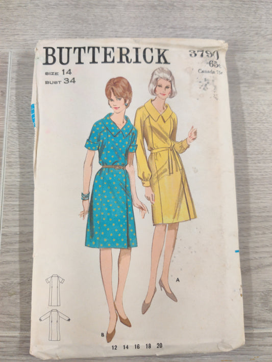 Butterick 3790 Size 14 Bust 34