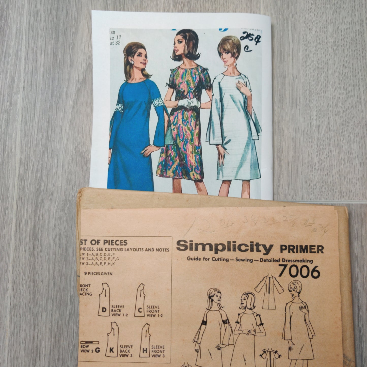 Simplicity 7006 Size 12 Vintage