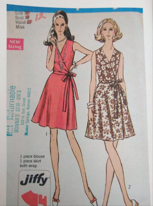 Simplicity 8731Size 12 Vintage