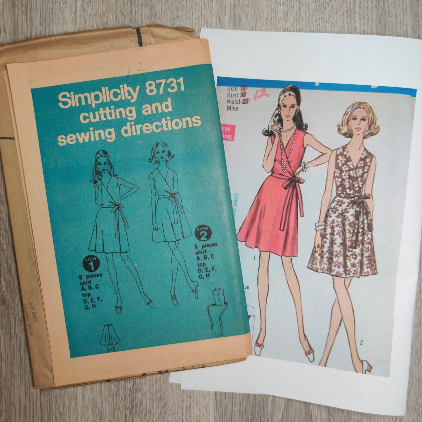 Simplicity 8731Size 12 Vintage