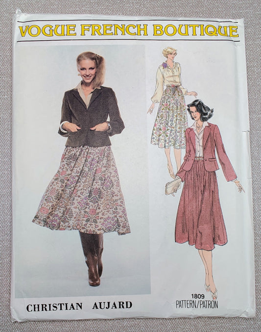 Vogue 1809 Christian Aujard Size 12