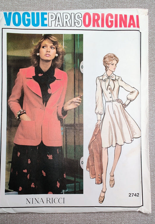 Vogue 2742 Nina Ricci Size 12