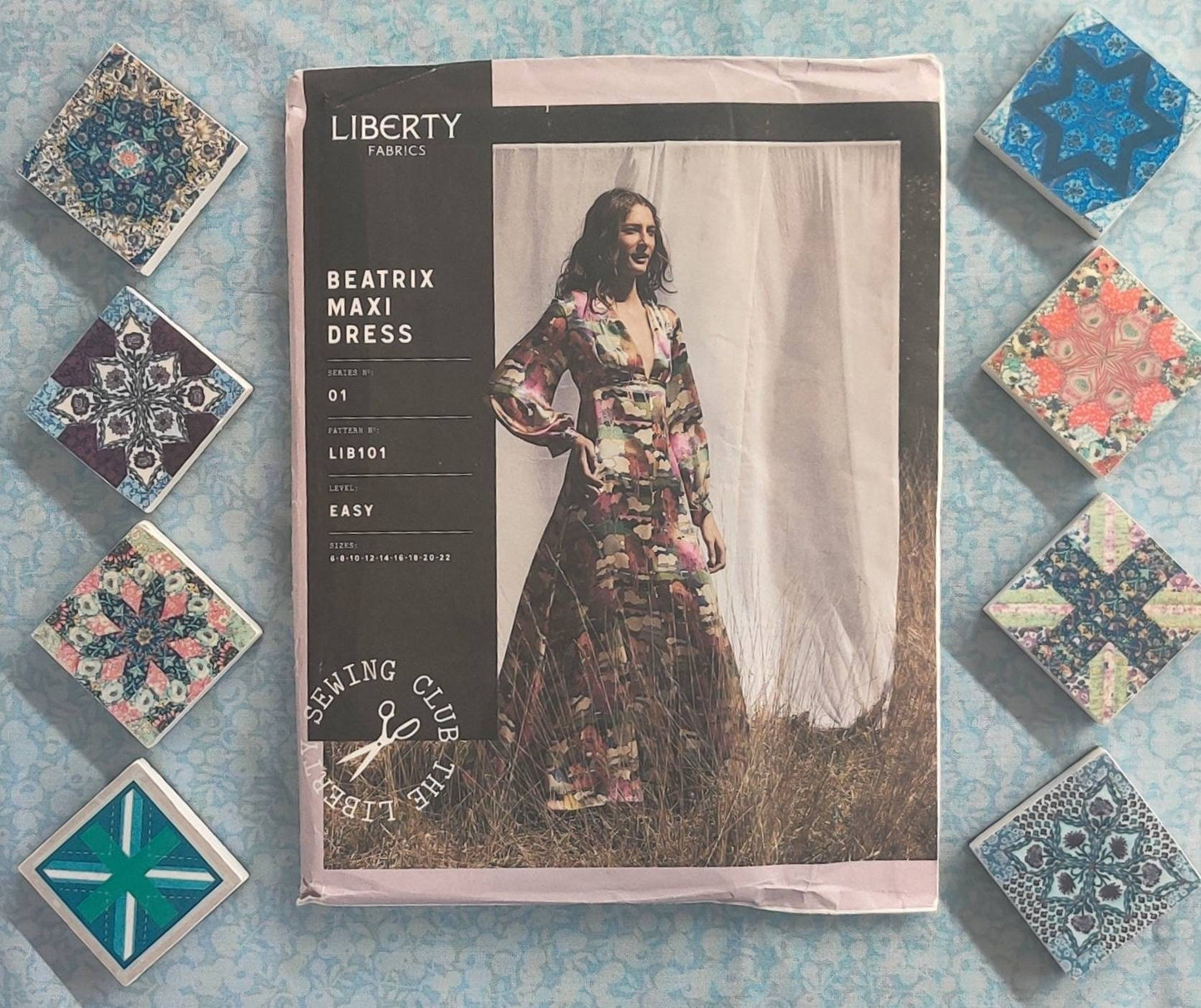 Morris Textiles, Liberty Quilt Block Sewing Pattern Weights